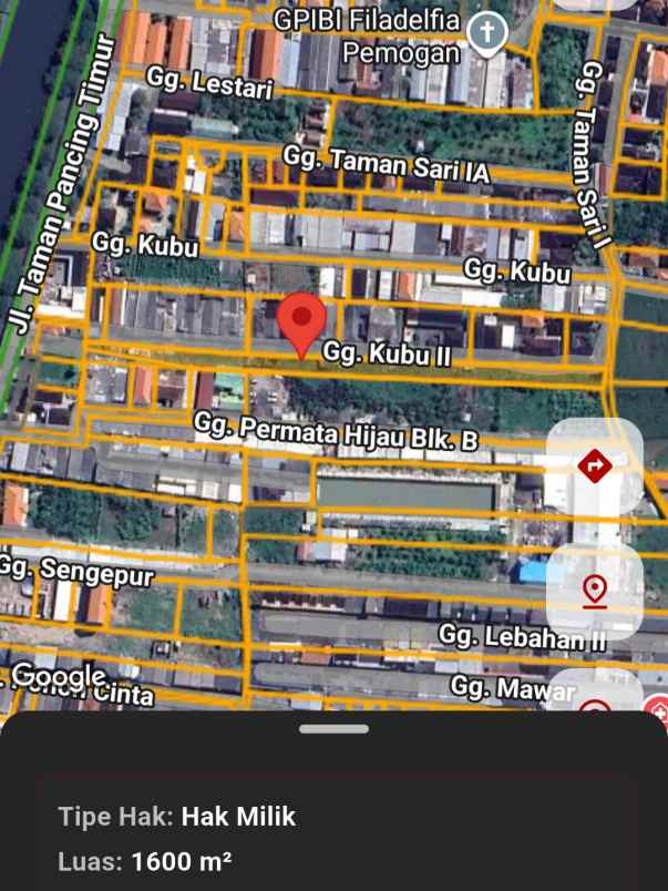 dijual 16 are jl taman pancing timur pemogan denpasar