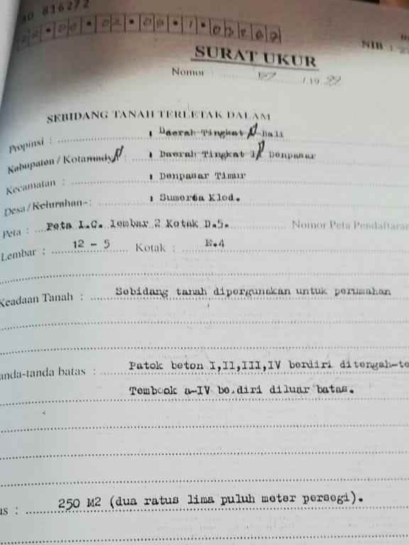 dijual 2 5 are jl drupadi sumerta klod renon denpasar