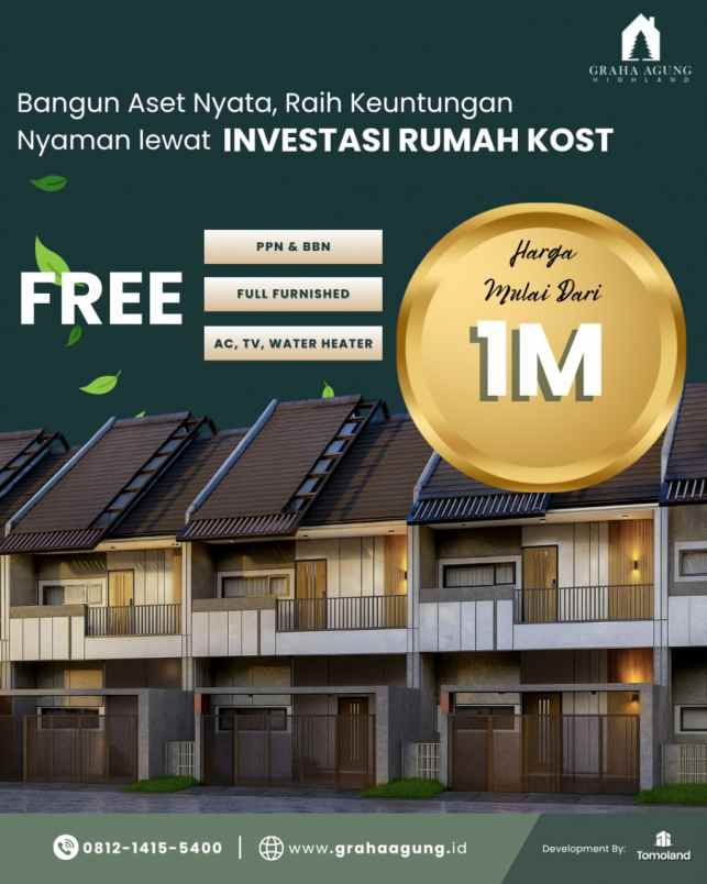 dijual kost jl chili jl perum joyo