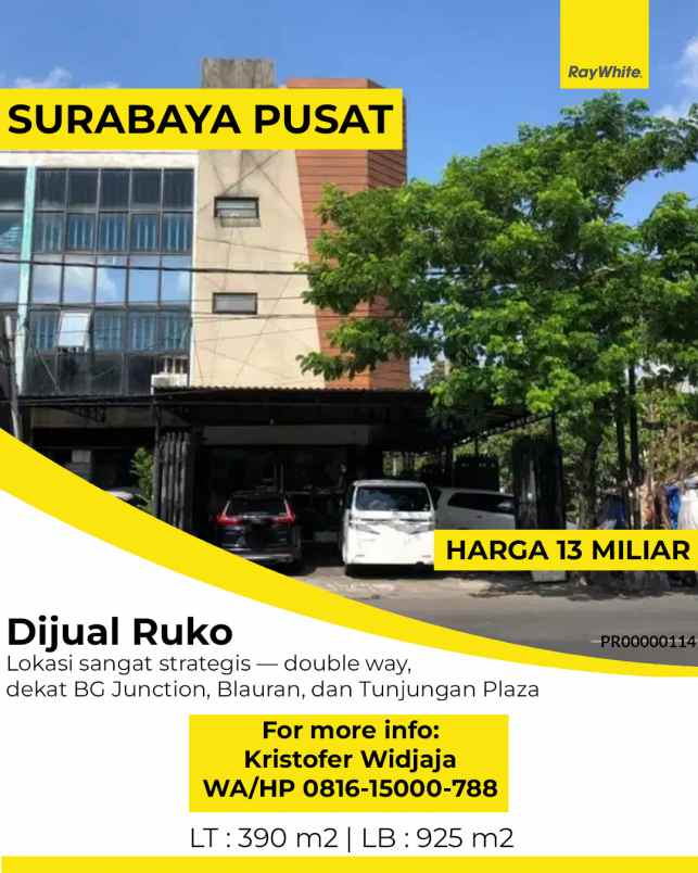 dijual ruko gudang kantor kranggan surabaya pusat