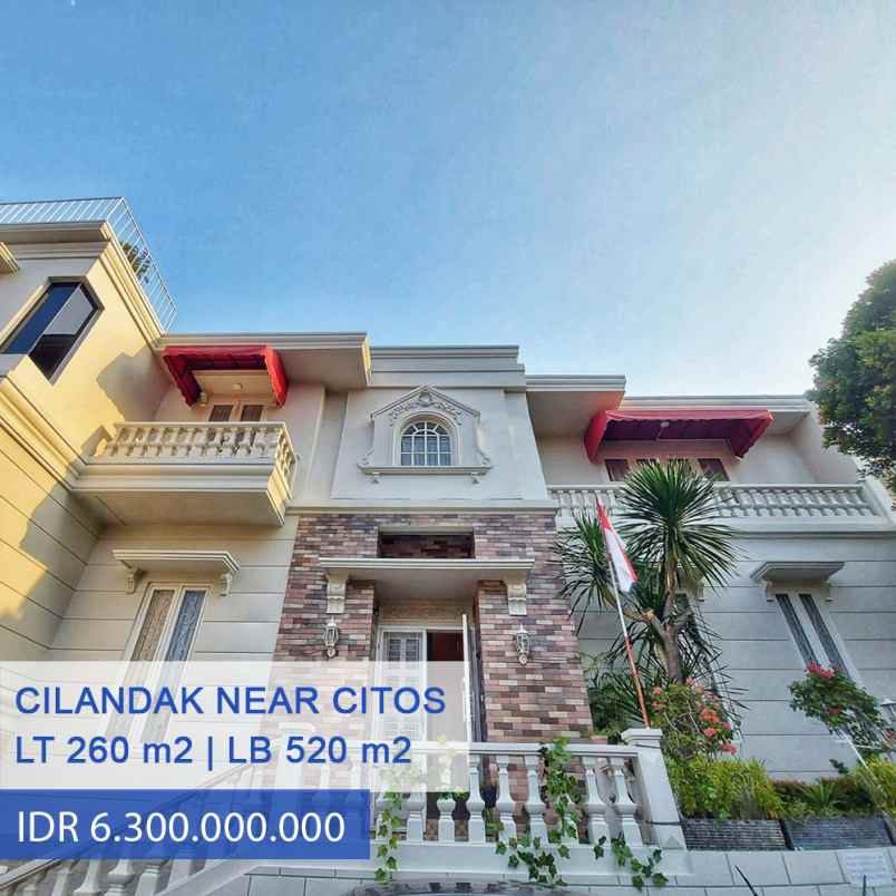 Dijual Rumah Mewah Dekat Citos Di Cilandak Jakarta Selatan