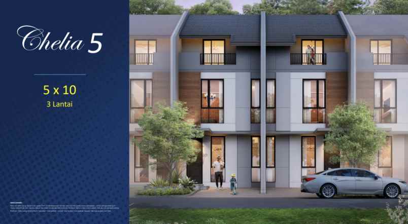 dijual rumah cluster chelia scg