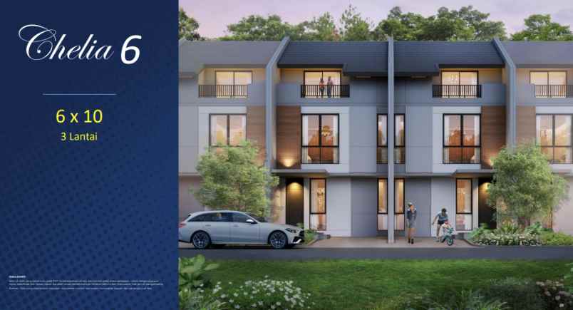 dijual rumah cluster chelia scg