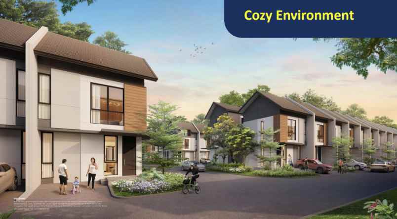 dijual rumah cluster chelia scg