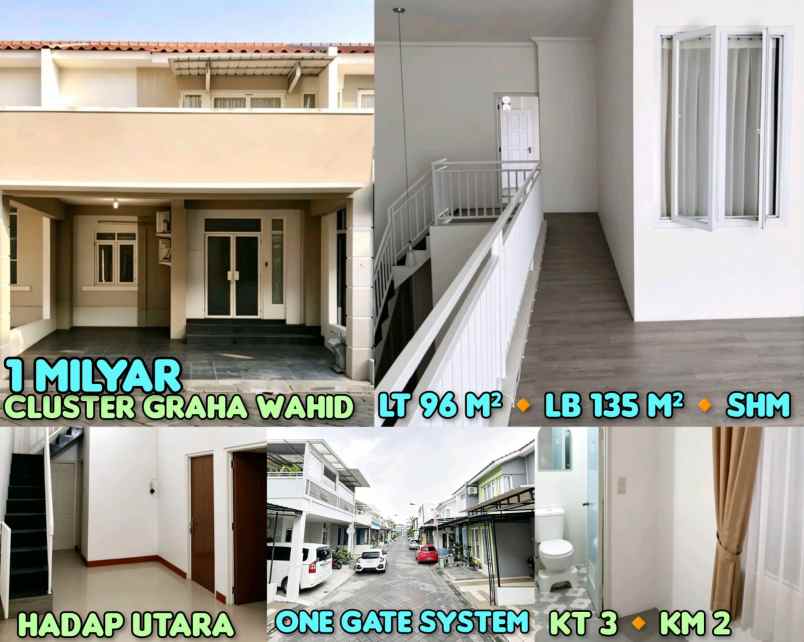 dijual rumah cluster graha wahid semarang