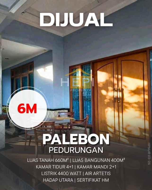 dijual rumah di palebon pedurungan semarang