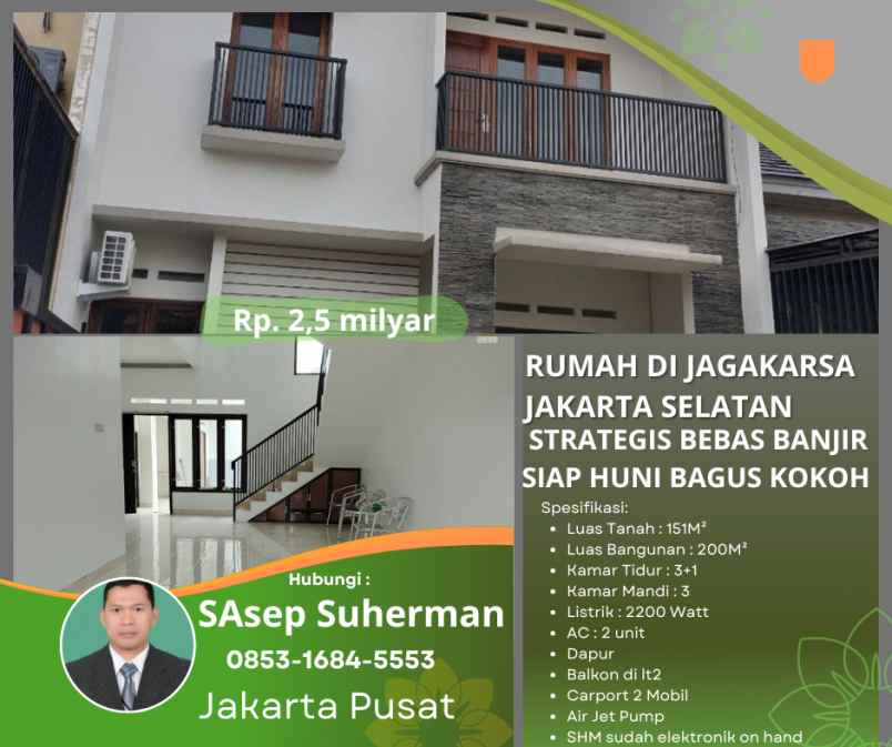 dijual rumah jagakarsa jakarta selatan