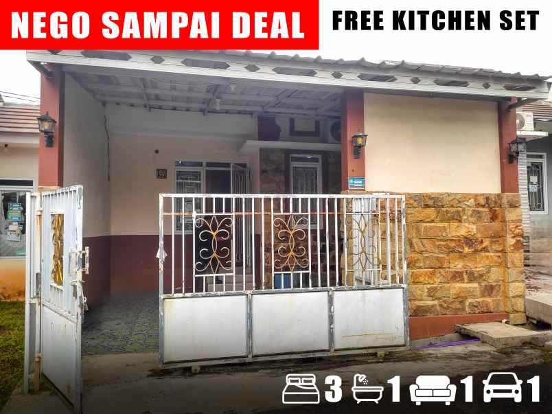 dijual rumah jalan dd 12 no 32 cluster