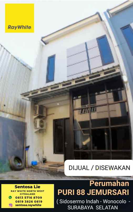 dijual rumah jalan sidosermo indah