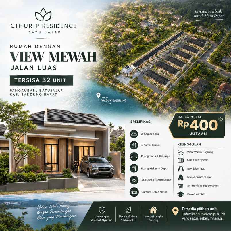 dijual rumah jl batujajar