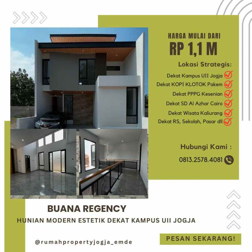 dijual rumah jl kaliurang km 12 5