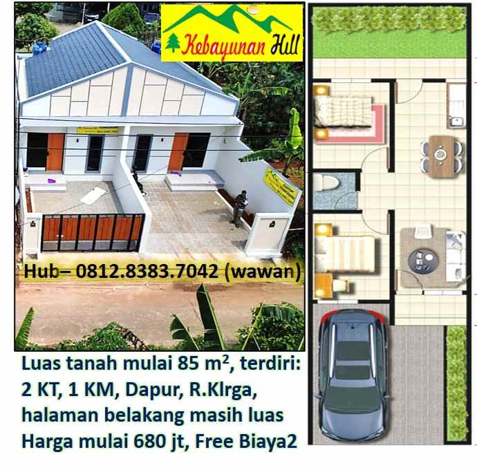 dijual rumah jl kebayunan