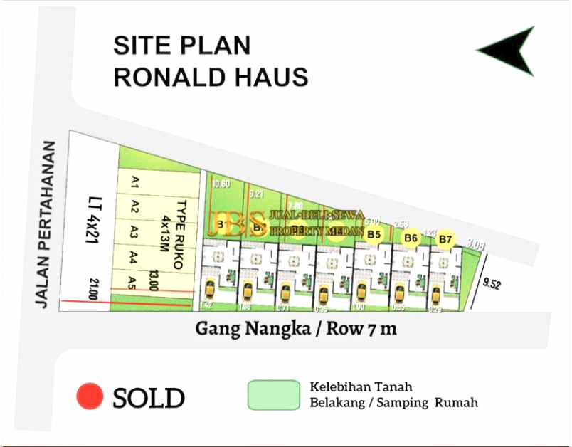 dijual rumah komplek ronald haus daerah