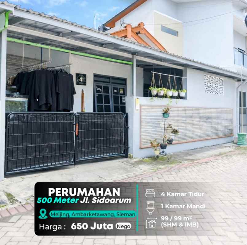 dijual rumah meijing kidul
