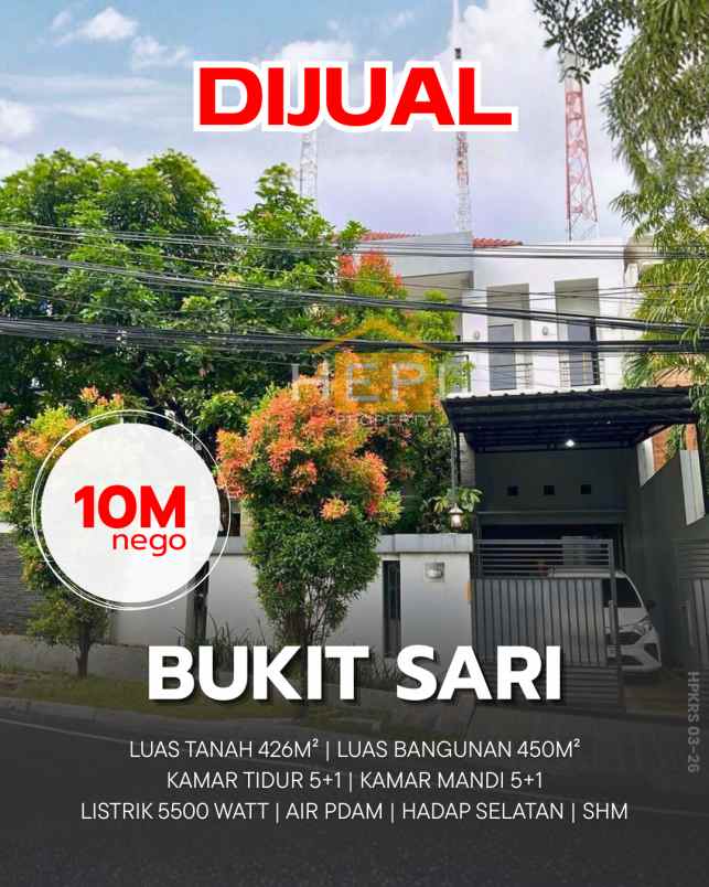 dijual rumah mewah furnish di bukit sari raya semarang