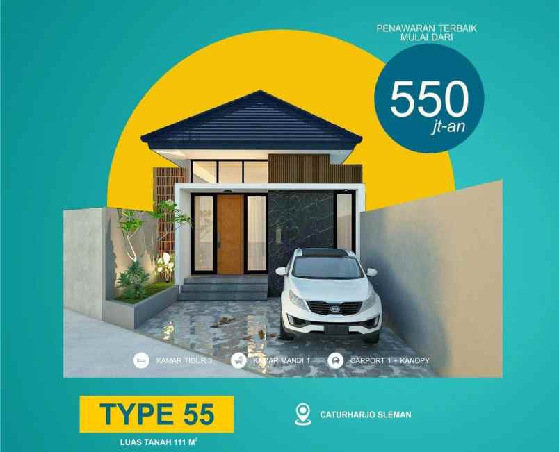 dijual rumah murah 5 menit ke rsud sleman