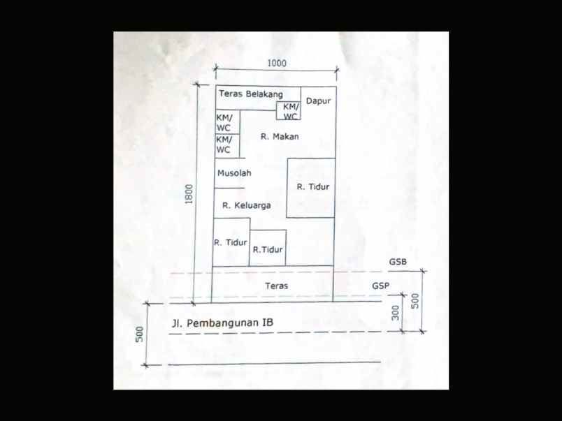 dijual rumah perumahan pongangan indah gresik