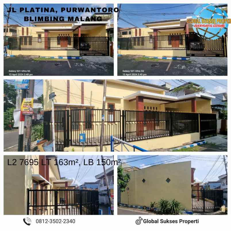 dijual rumah platina kelurahan purwantoro