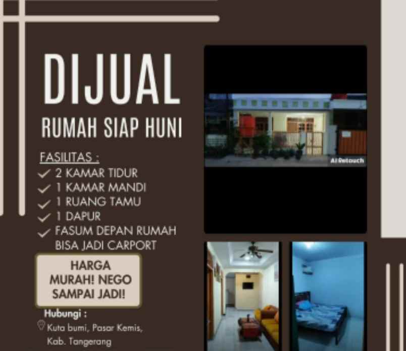 dijual rumah siap huni kotabumi tangerang