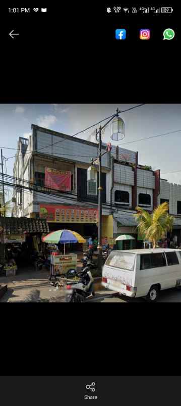 dijual rumah toko pusat kota strategis