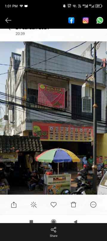 dijual rumah toko pusat kota strategis