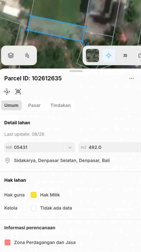 dijual tanah bypass ngurah rai