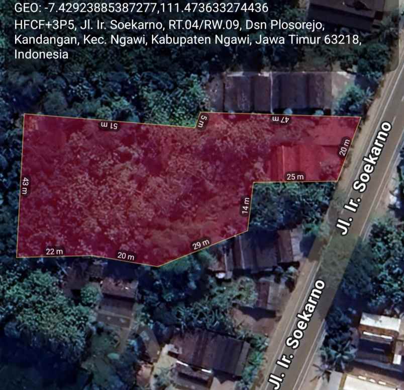 dijual tanah di ngawi jawa timur