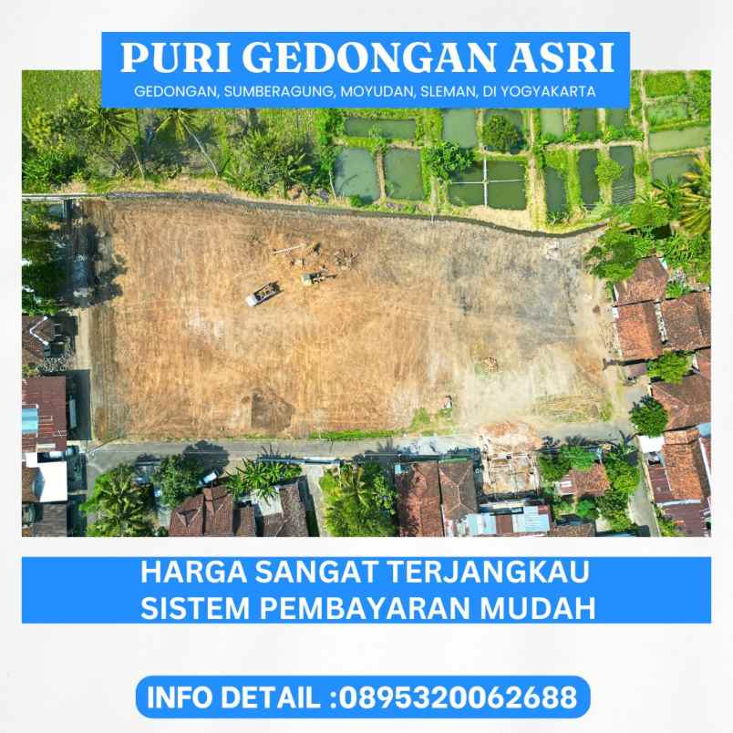 dijual tanah gedongan sumberagung