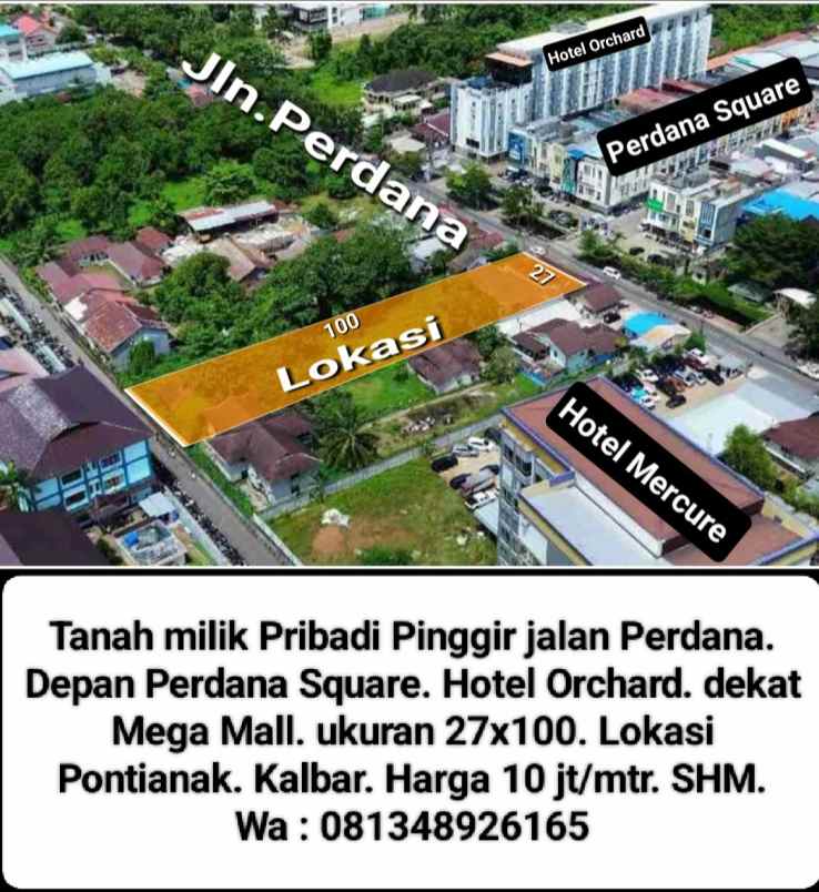 dijual tanah jalan perdana ayani 1