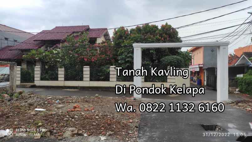 dijual tanah jalan swakarsa pondok