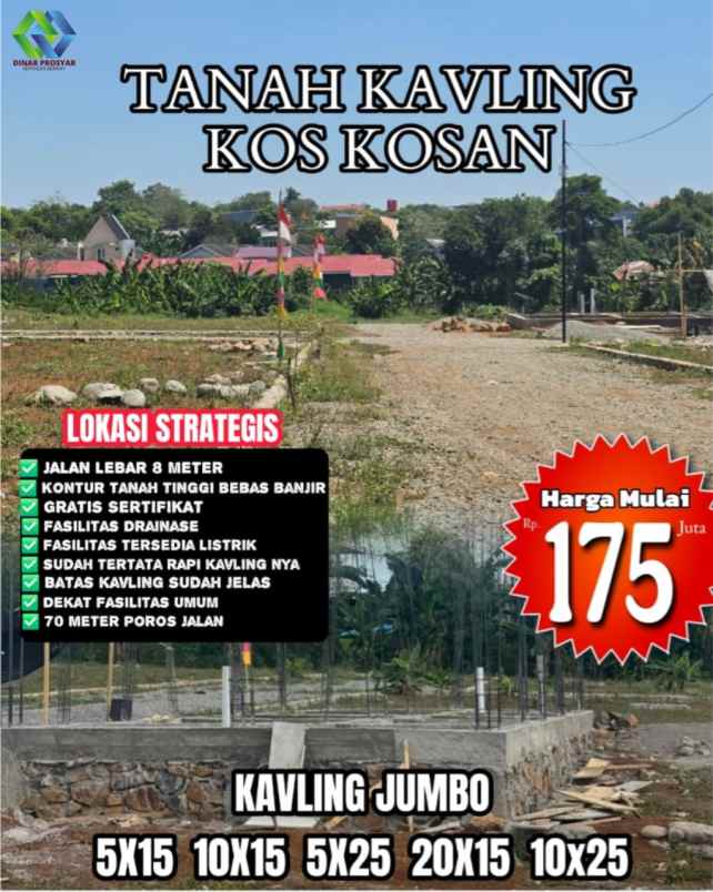 dijual tanah jl yasin limpo