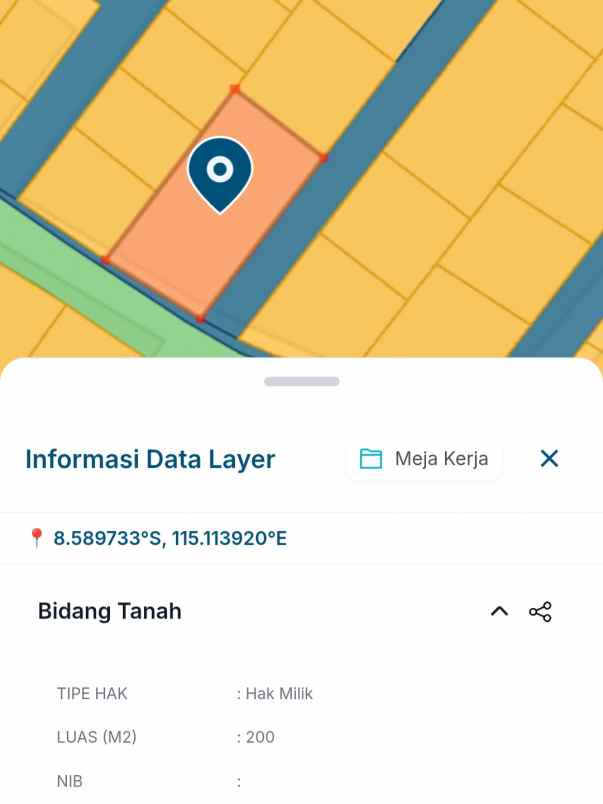 dijual tanah karang teduh residence
