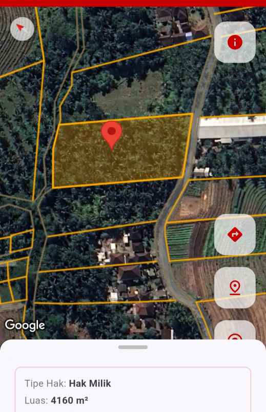 dijual tanah kebun los sungai kecil murah dekat pantai