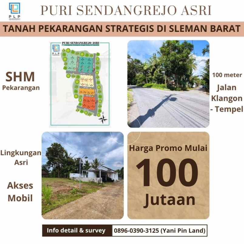 dijual tanah kedungprahu sendangrejo