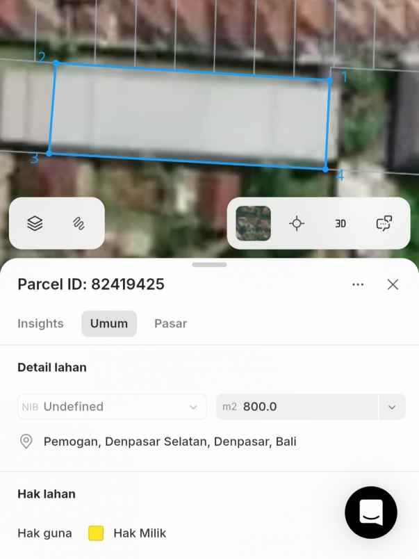 dijual tanah kepaon pemogan