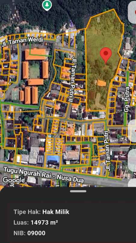 dijual tanah nusa dua