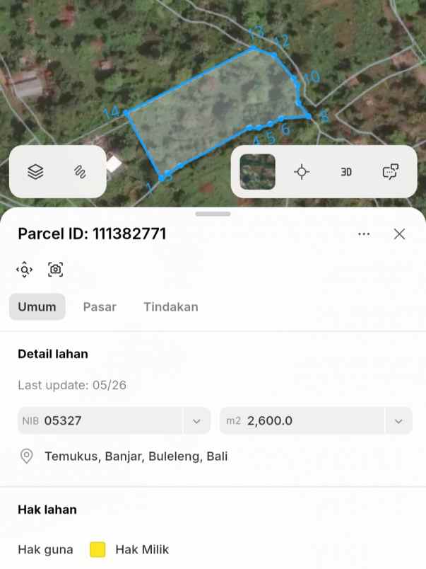 dijual tanah pantai lovina