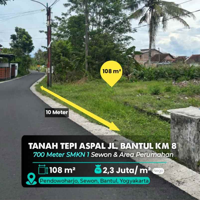dijual tanah pendowoharjo