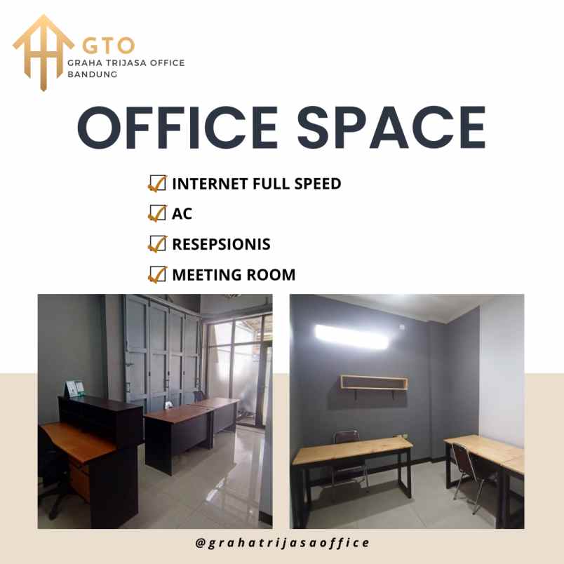 disewakan ruko gudang kantor graha trijasa office jl