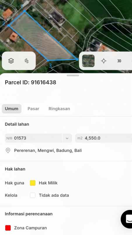 disewakan tanah sempol