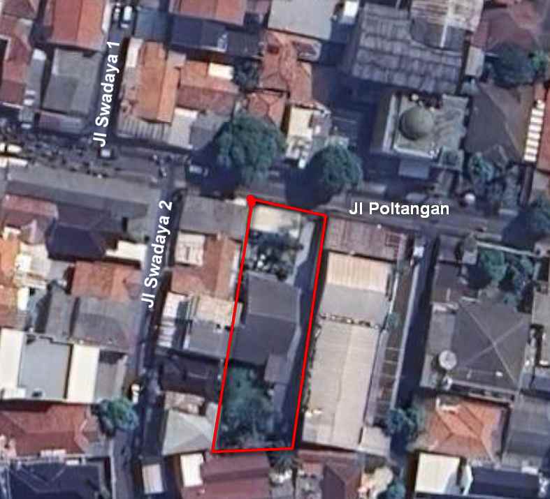 jual cepat rumah di jl raya poltangan tg barat