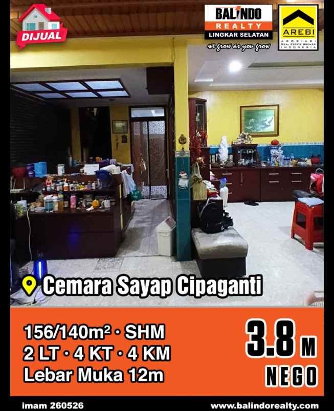 jual cepat rumah di sukajadi cemara