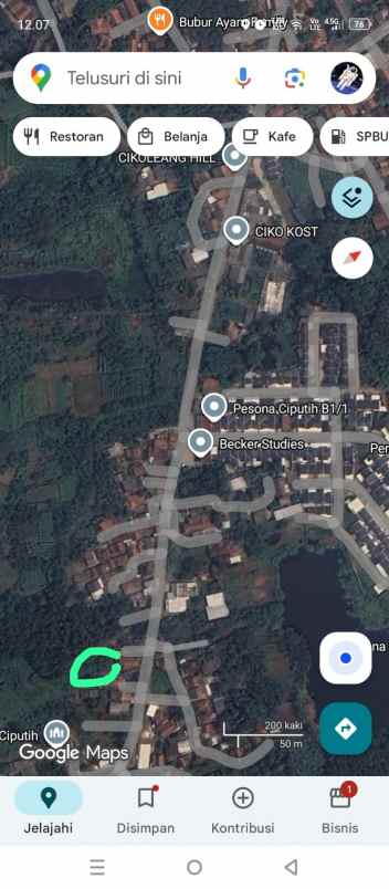 jual tanah daerah pesona ciputih bogor