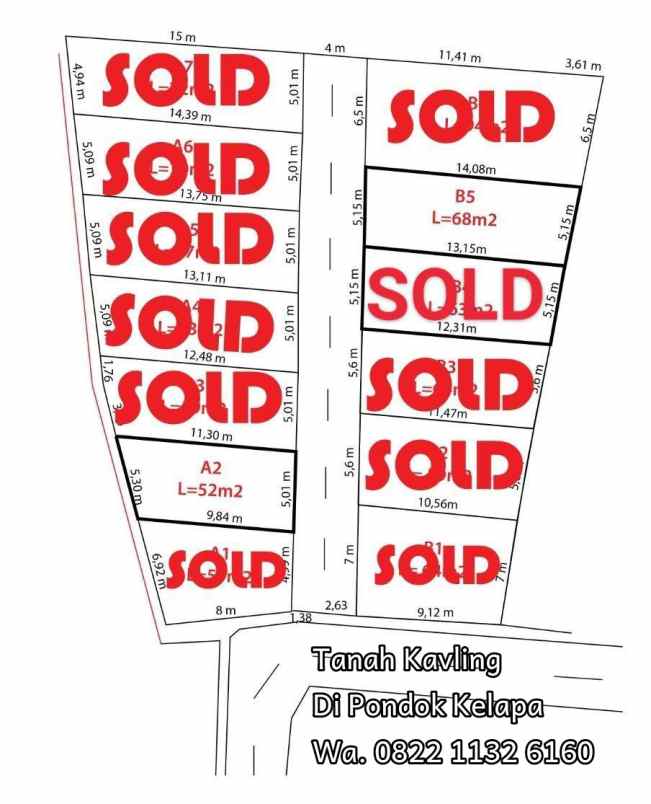 jual tanah kavling di pondok kelapa jakarta timur