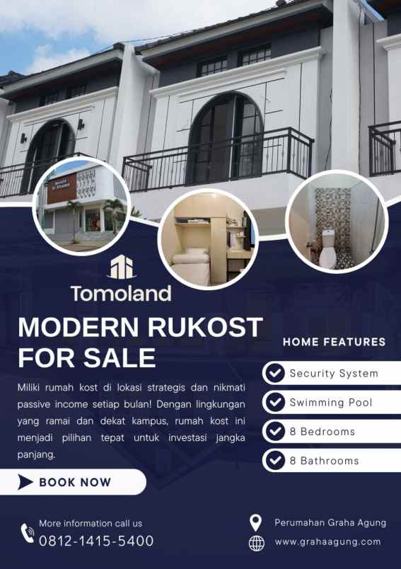 kost premium malang 8 kamar full ac tv water heater