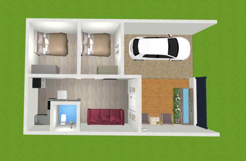 over kredit perumahan bebas banjir tangerang