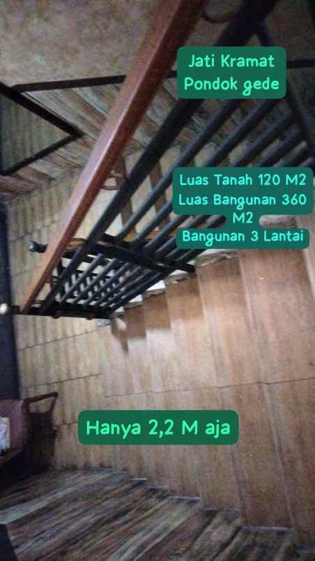 rumah 3 lantai lokasi strategis pondok gede bekasi