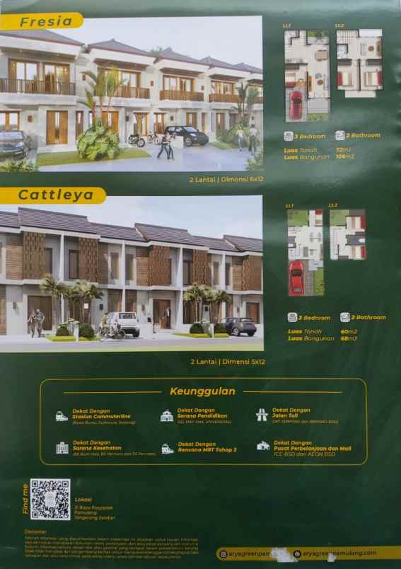 rumah arya green pamulang jl