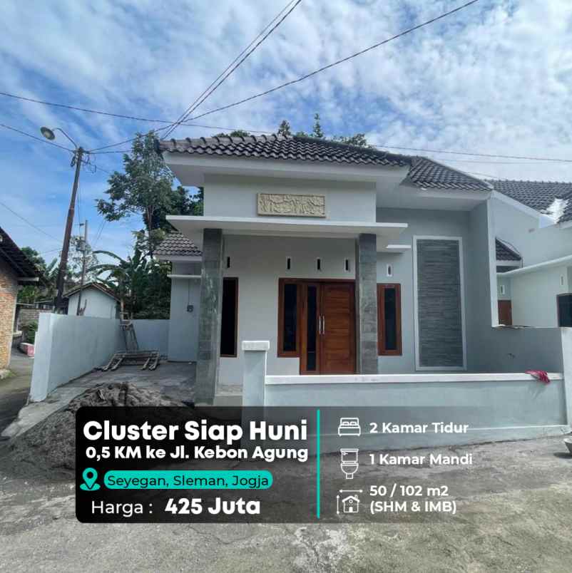 rumah baru siap huni di sleman barat seyegan jogja