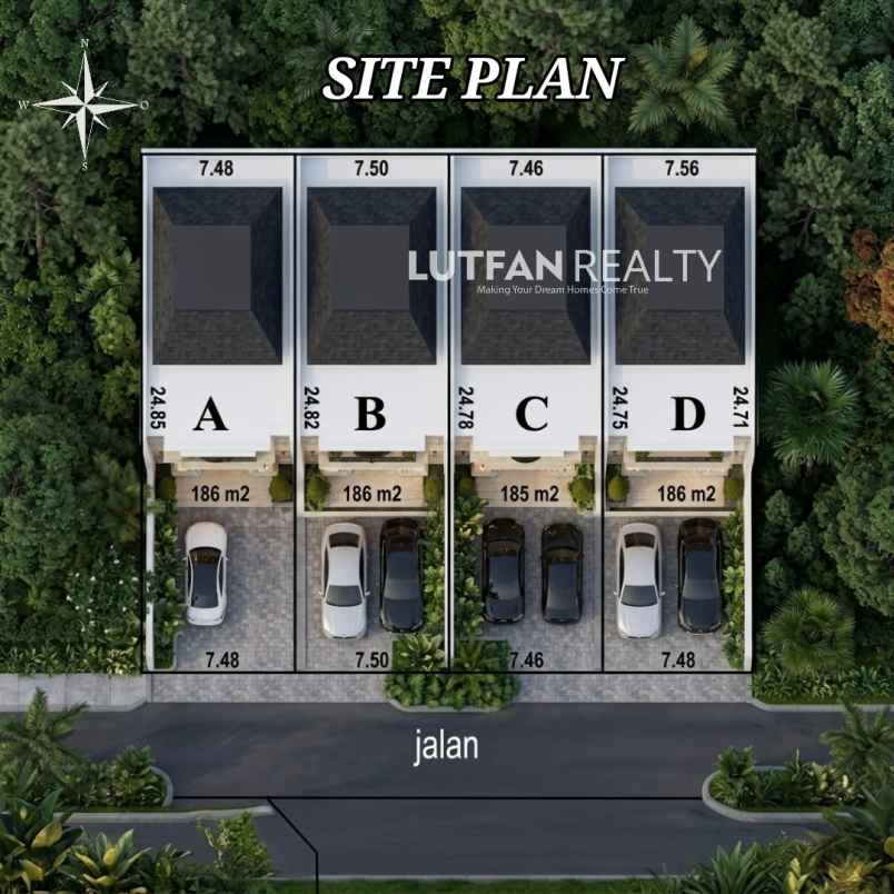 rumah cilandak 3 lantai dekat transmart